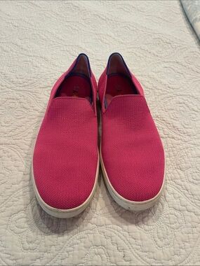 Rothy's bubblegum Pink Slip-On Sneakers